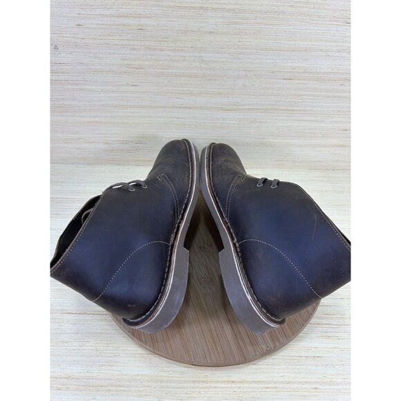 Clarks Bushacre 3 Dark Brown Leather Chuka Boots Mens Size 9 - Picture 5 of 8